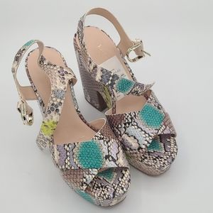 Kate Spade platform heels with ankle strap